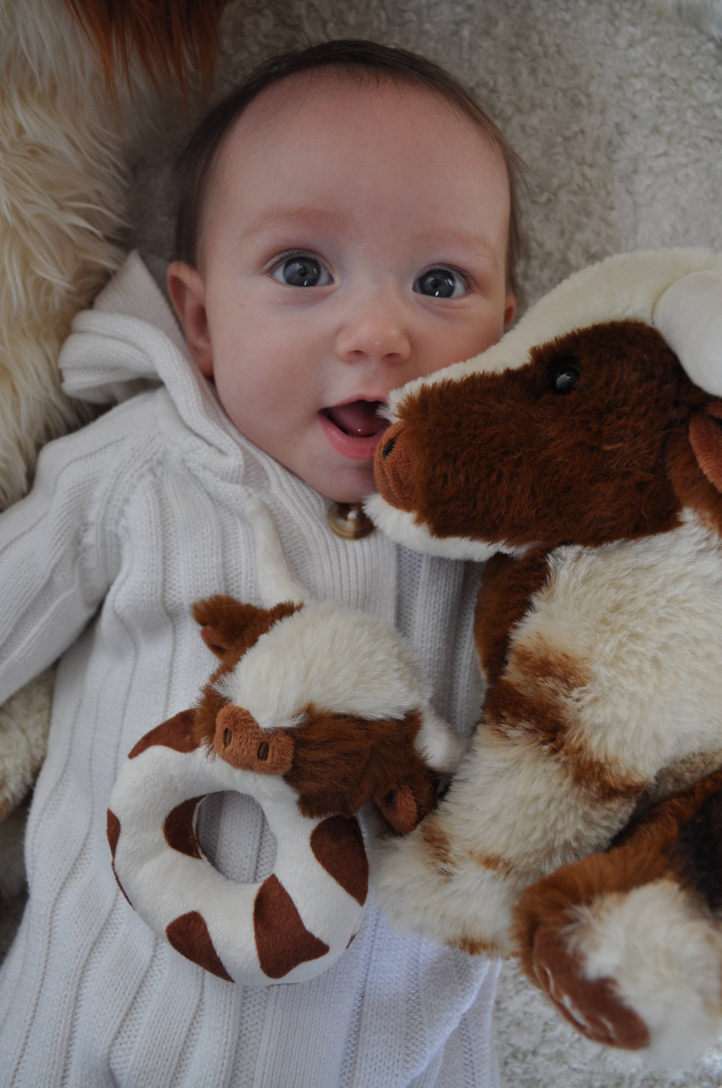 Longhorn Highland Cow Rattle