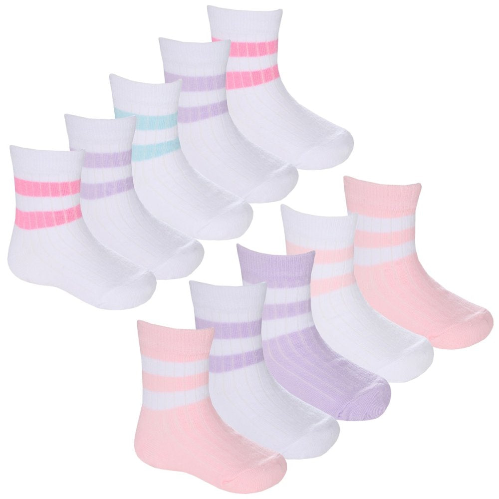 Baby Girls 5 Pack Sports Socks
