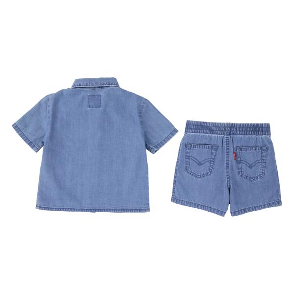 Baby Boys Levis Denim Shirt and Shorts