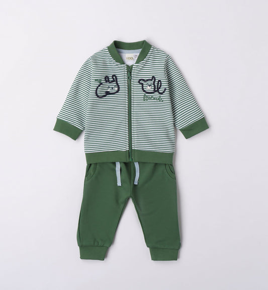 Green two piece jogger set