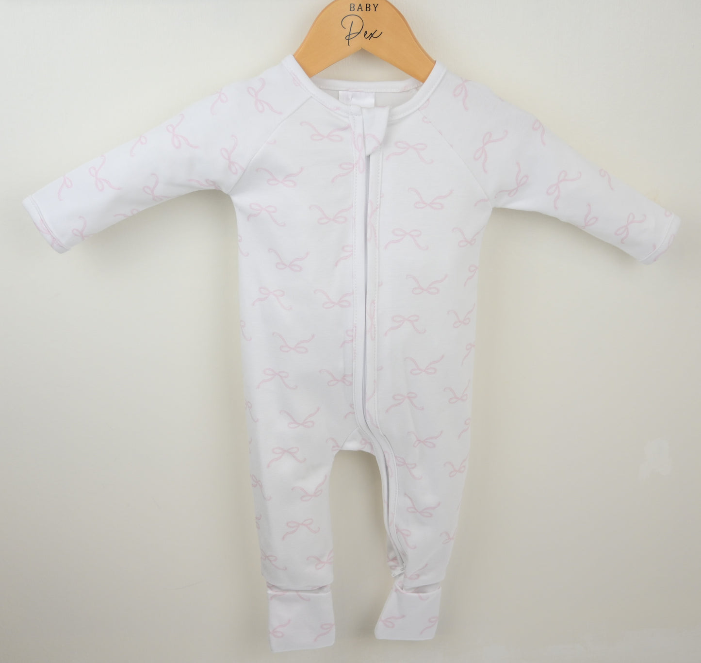 Bow Zipped Sleepsuit