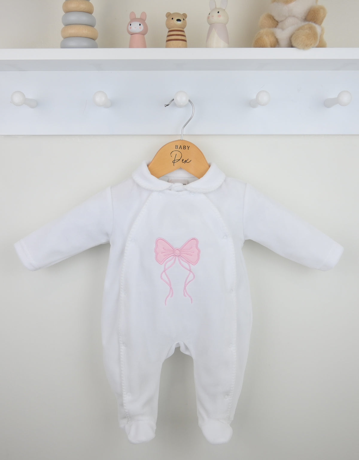 Hallie White Babygrow