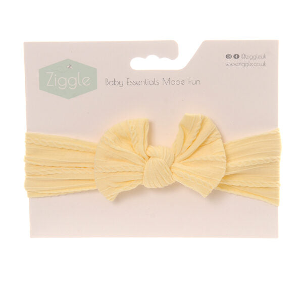 Lemon Top Bow Turban Headband