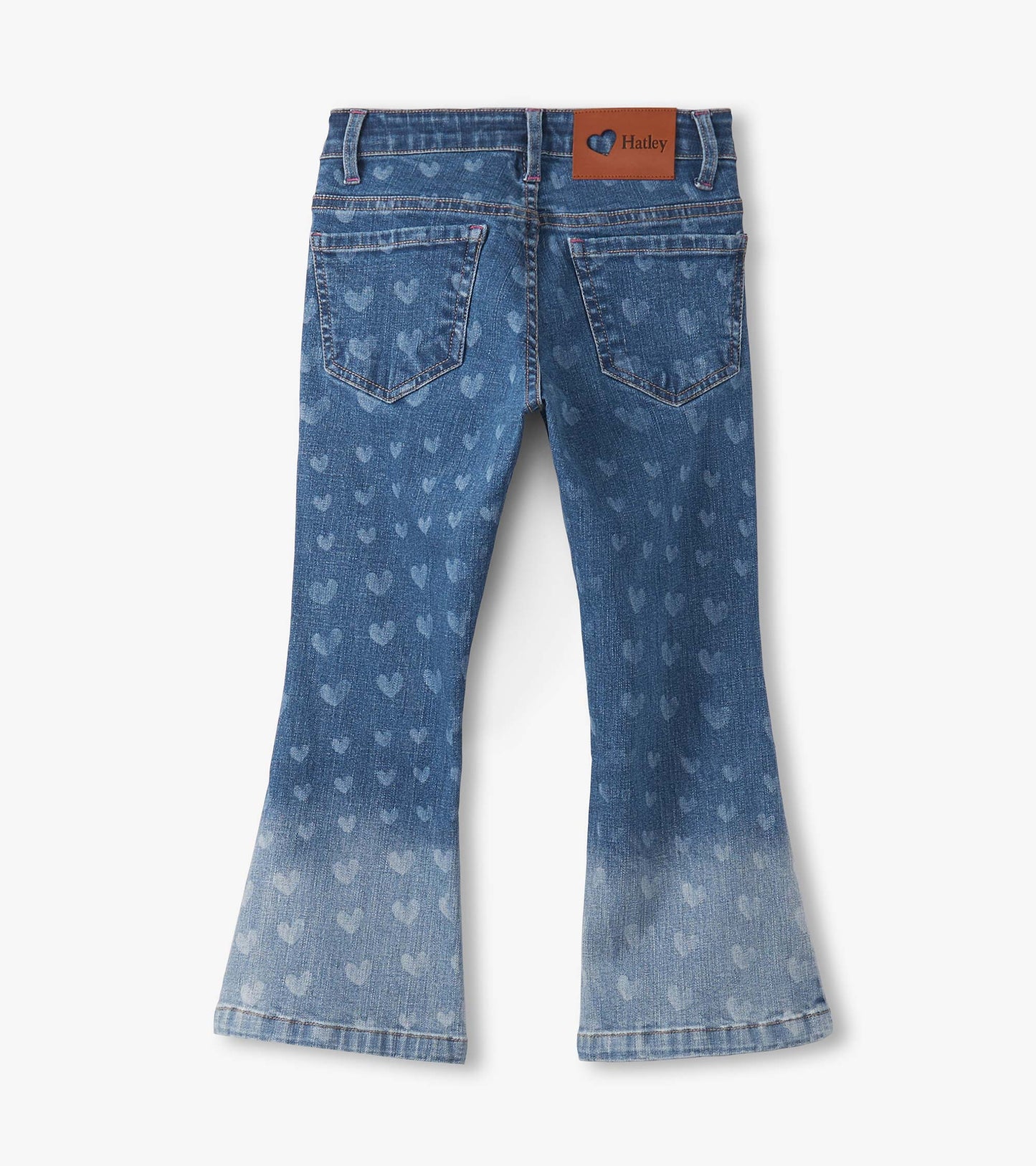 Heart Flared Denim Jeans
