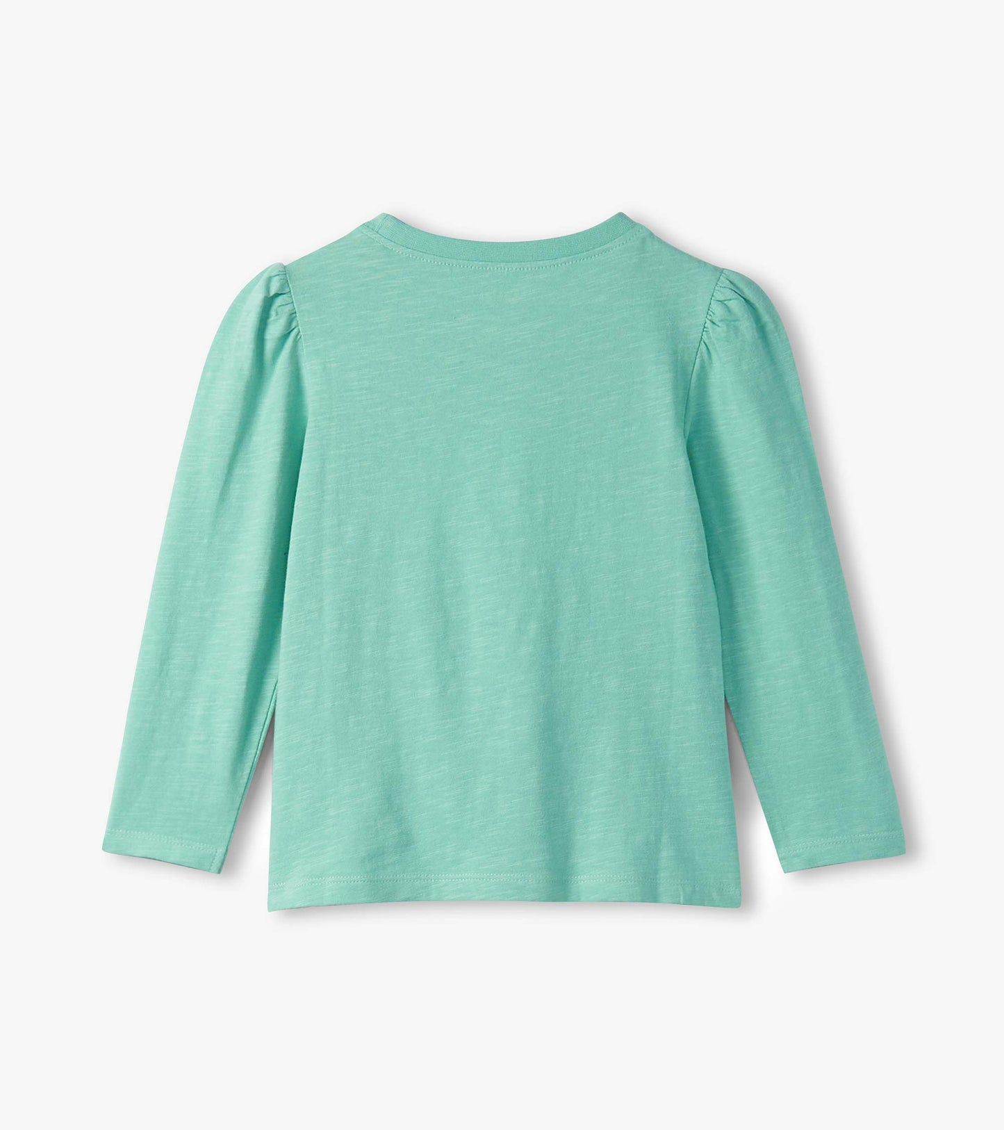Aqua Puff Sleeve Top