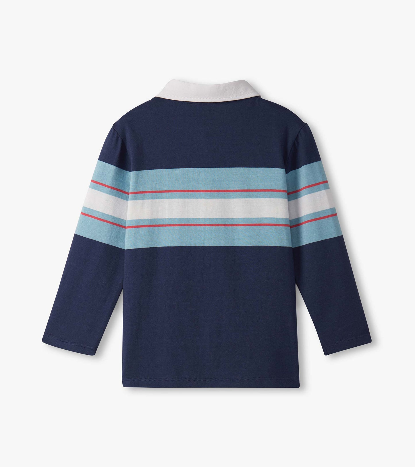 Blue Stripes Polo Top
