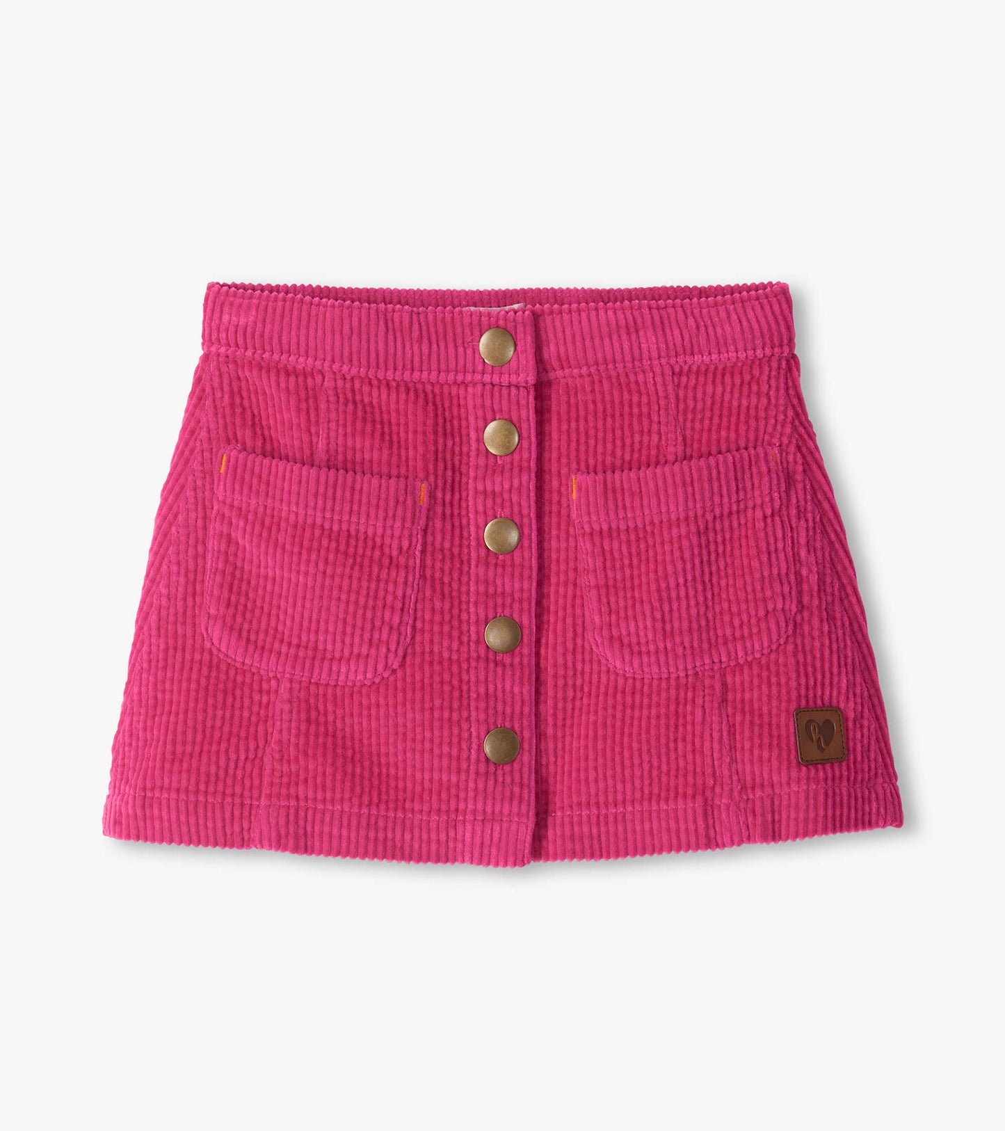 Pink A Line Corduroy Skirt
