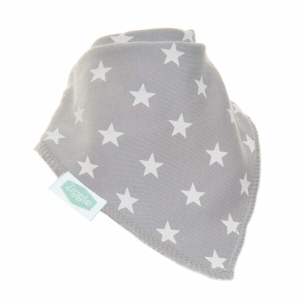 Grey with White Stars Bib