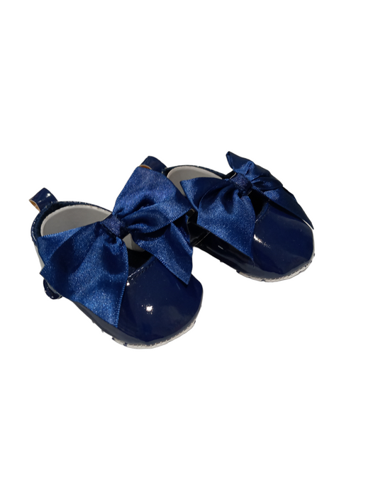 Navy baby girl shoes