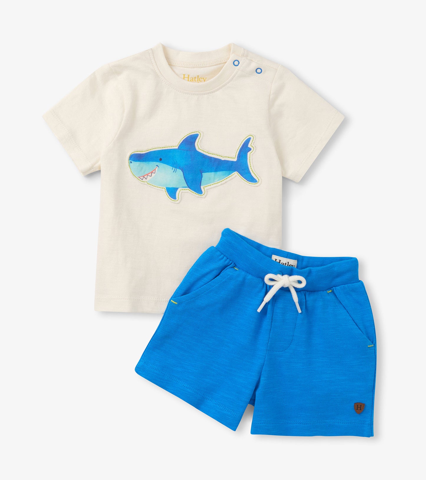 Happy shark t-shirt and short set