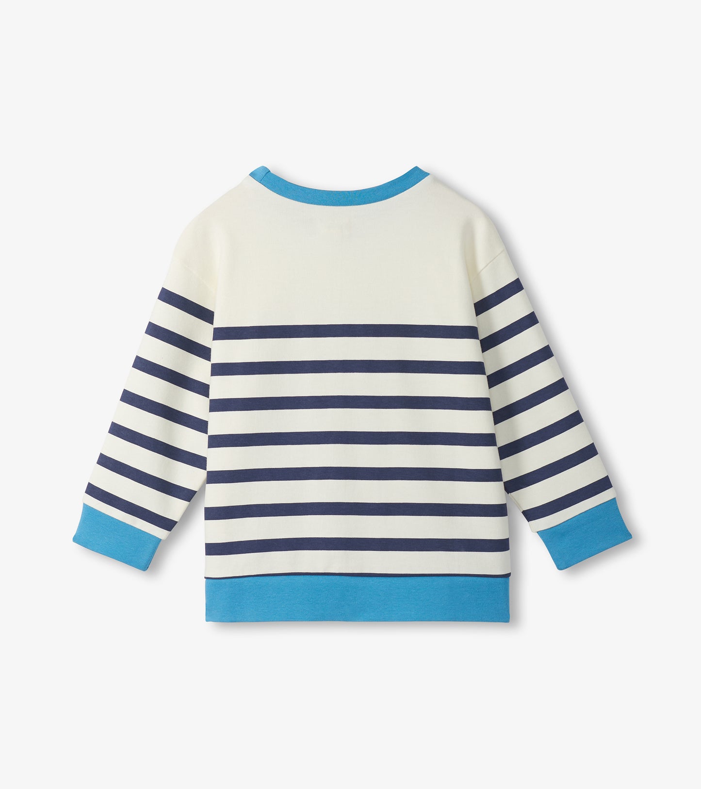 Preppy stripes pullover sweatshirt