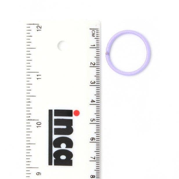 Mini Elastics - Pastels - Card Of 20 - 2mm Thick