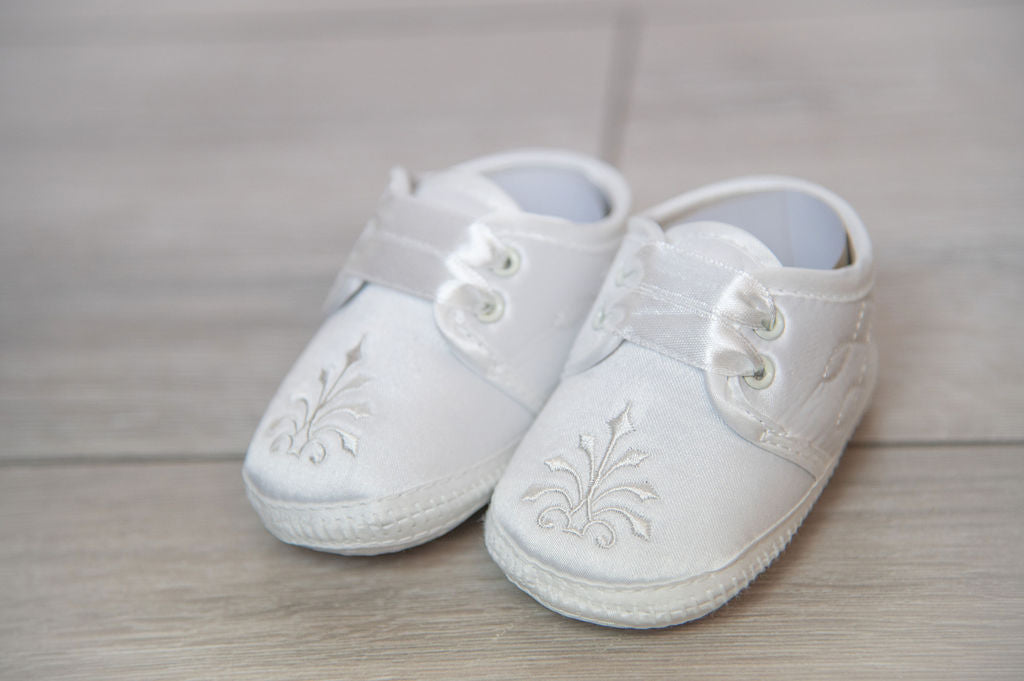 White Christening Shoes