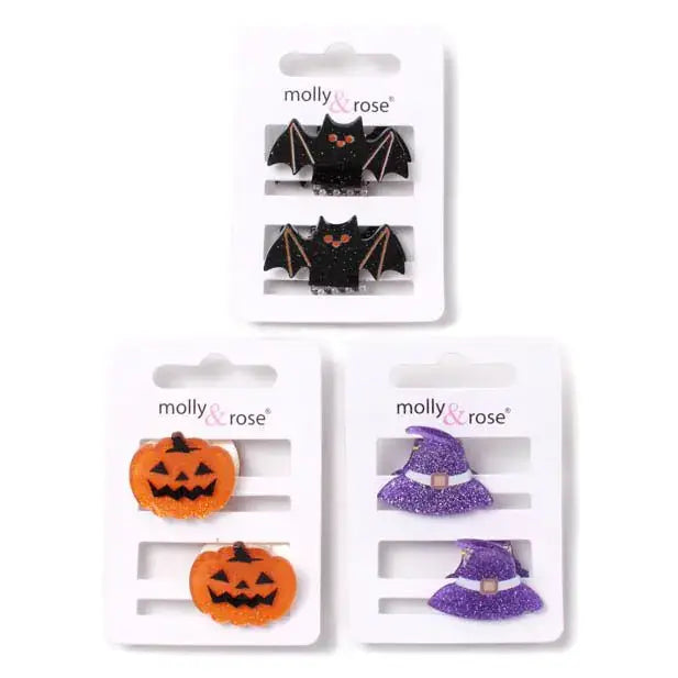 Card of 2 Halloween mini clamps