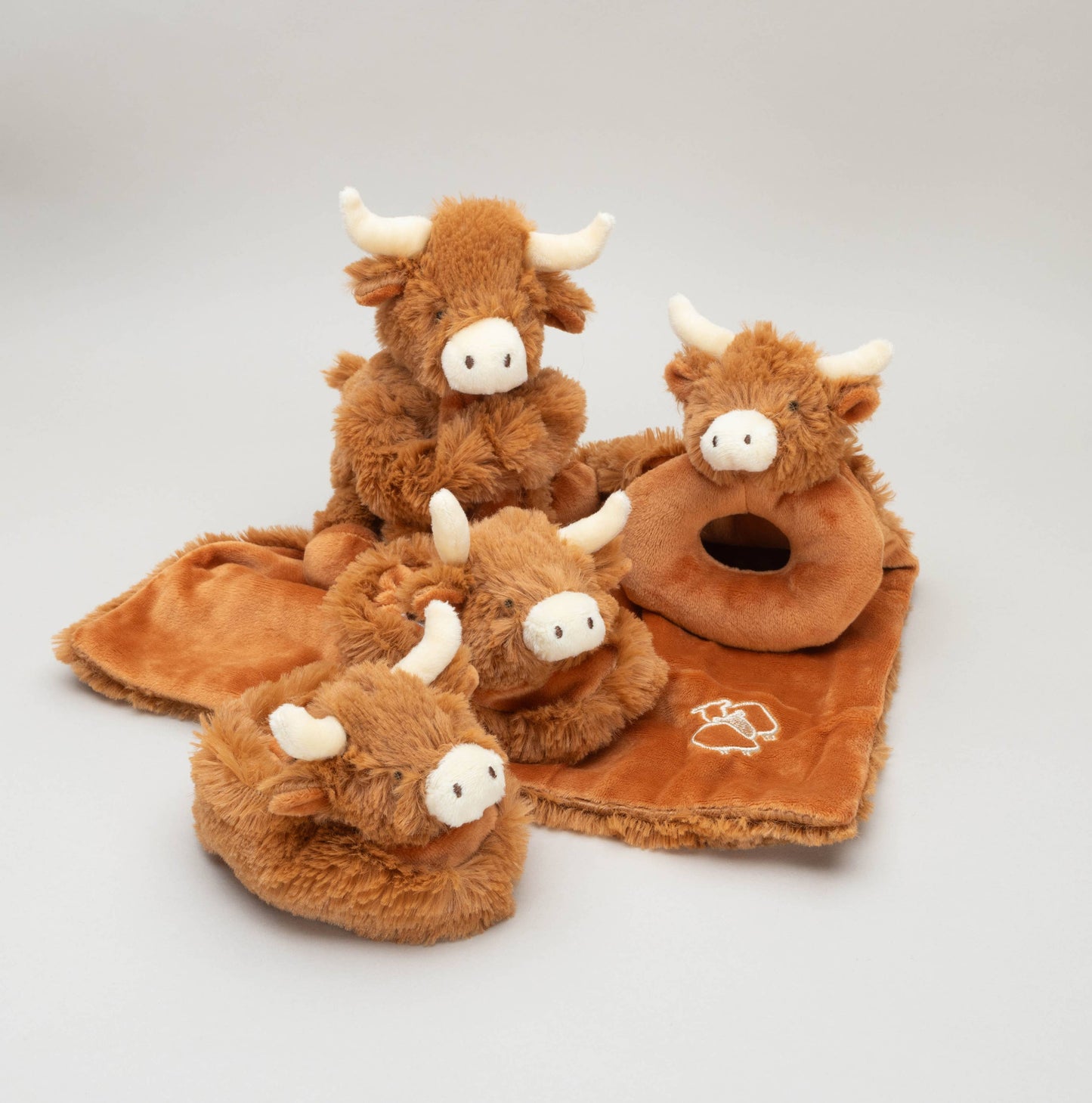 Highland Cow Baby Rattle