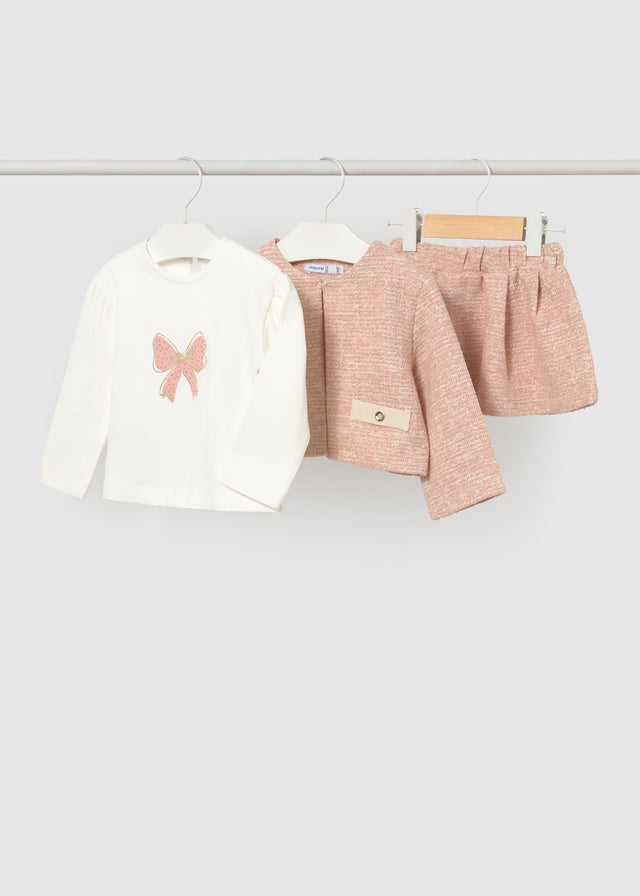 Mayoral Tweed Skirt Set