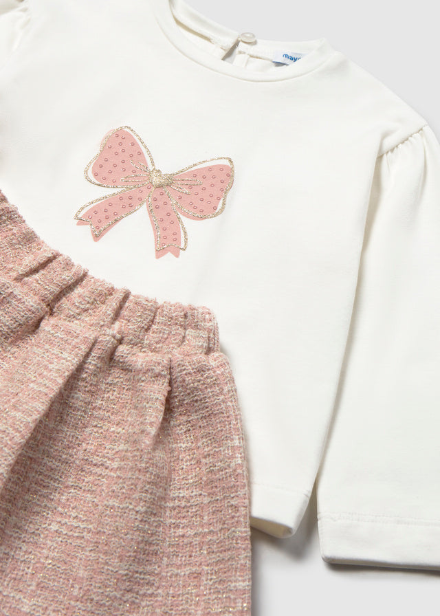 Mayoral Tweed Skirt Set