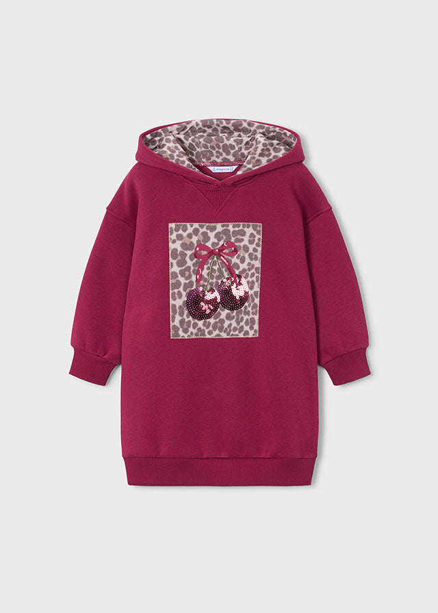 Mayoral Girls Fleece Hooded Dress