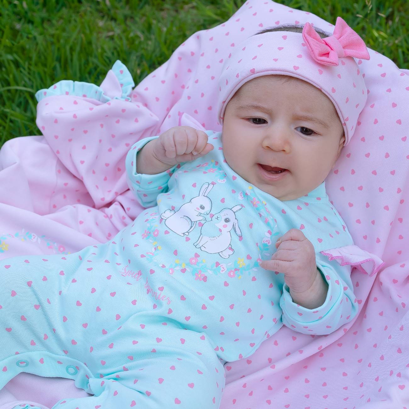 Sweet Bunnies Babygrow