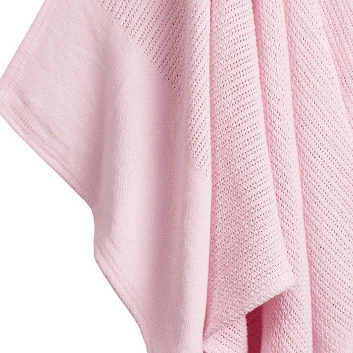 Heavy Knit Cellular Panel Blanket