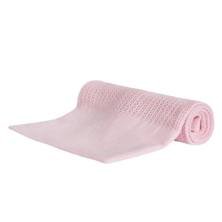 Heavy Knit Cellular Panel Blanket