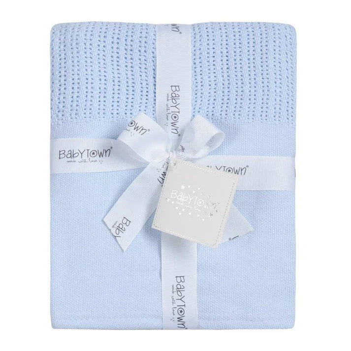 Heavy Knit Cellular Panel Blanket