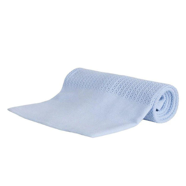 Heavy Knit Cellular Panel Blanket