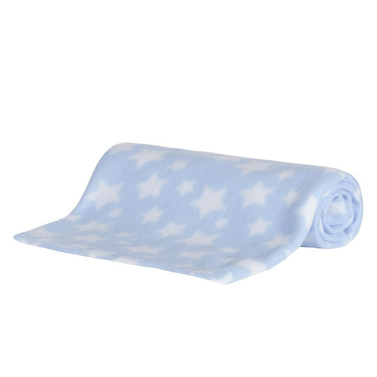 Baby Soft Fleece Roll Blanket- Sky Blue