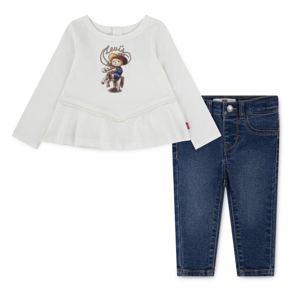 Levis Baby Girl Top and Jeans