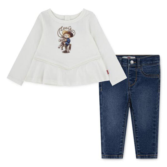 Levis Baby Girl Top and Jeans