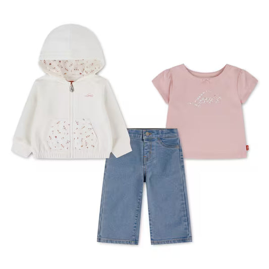Levis 3 Piece Baby Girl Set