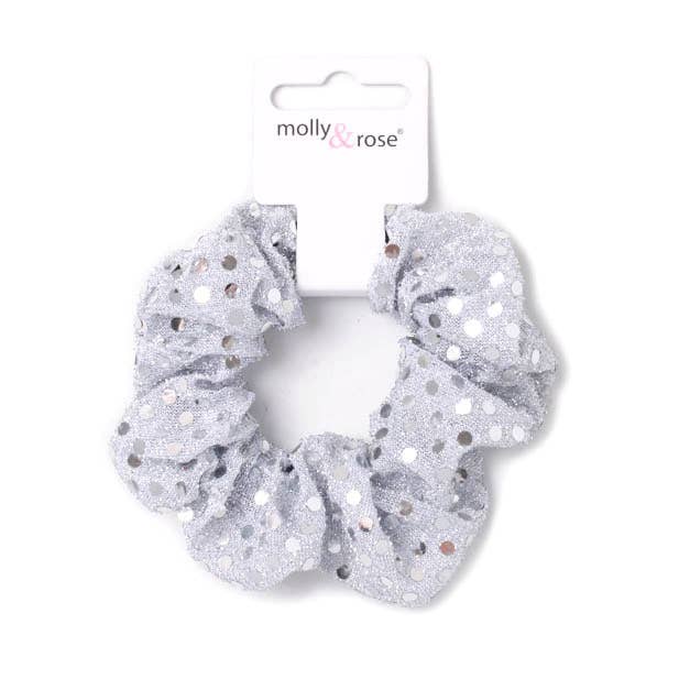Regular - Christmas colour sequin scrunchie. Dia.10cm
