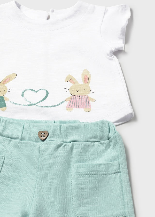 Double Set Shorts & T-Shirt Piece Set