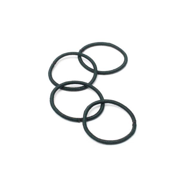 Bottle Green Clips, elastic bands and gingham aliceband set