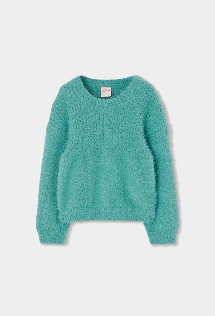 Girls Fluffy Jumper
