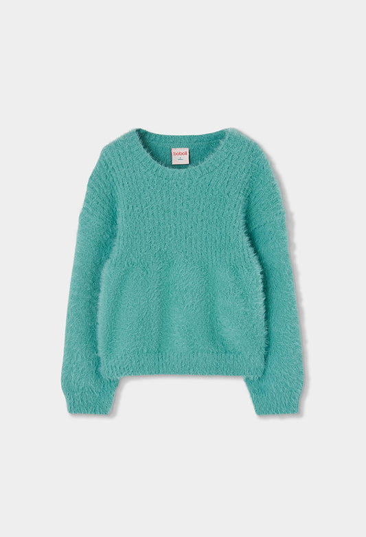 Girls Fluffy Jumper