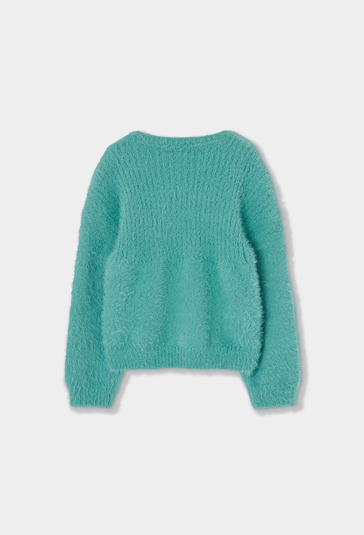 Girls Fluffy Jumper