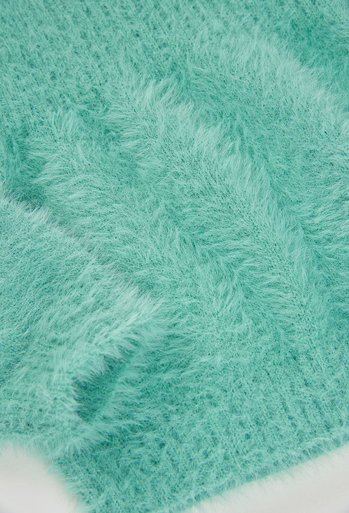 Girls Fluffy Jumper