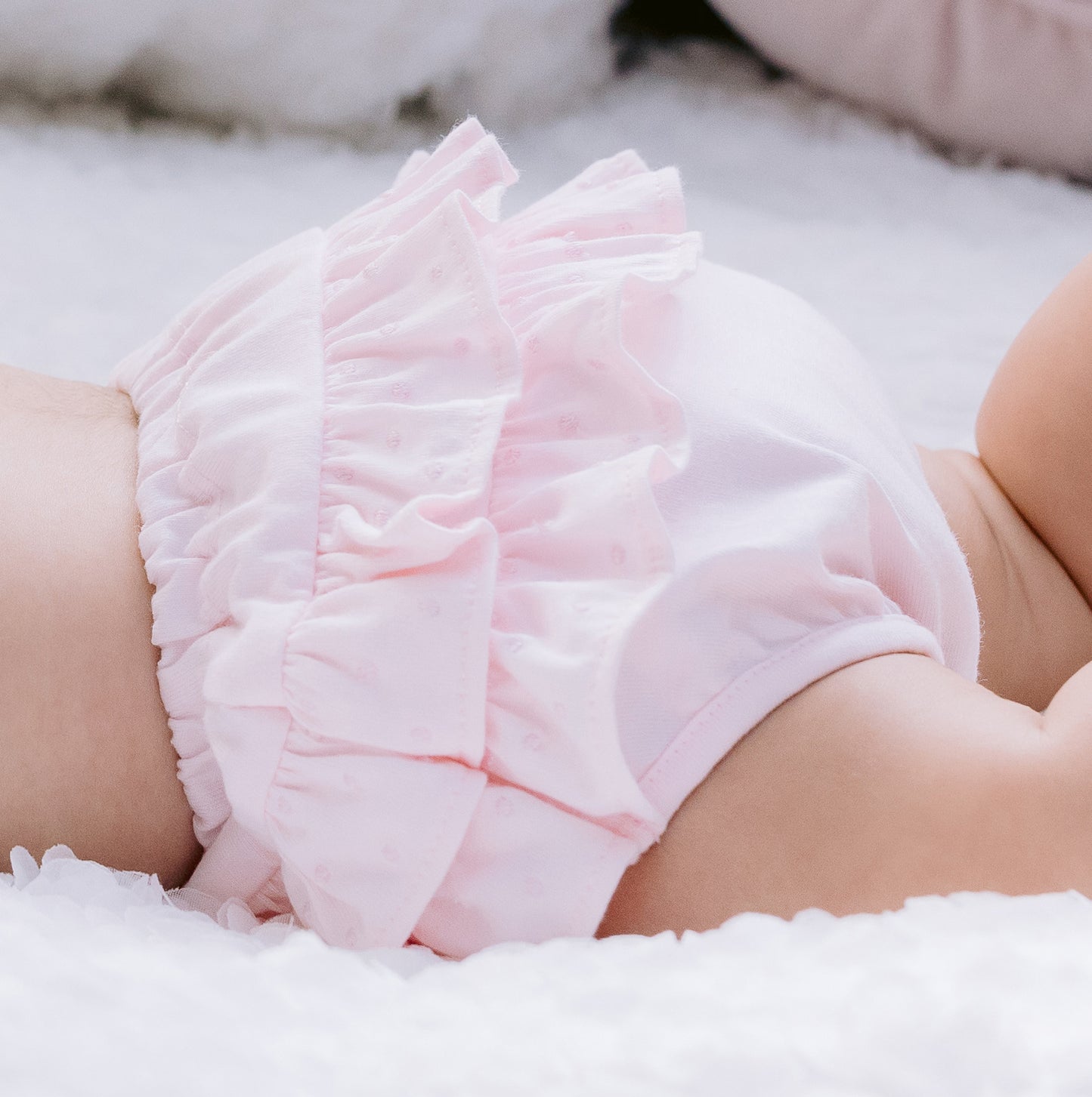 Flossie Pink Frilly Girls Pants