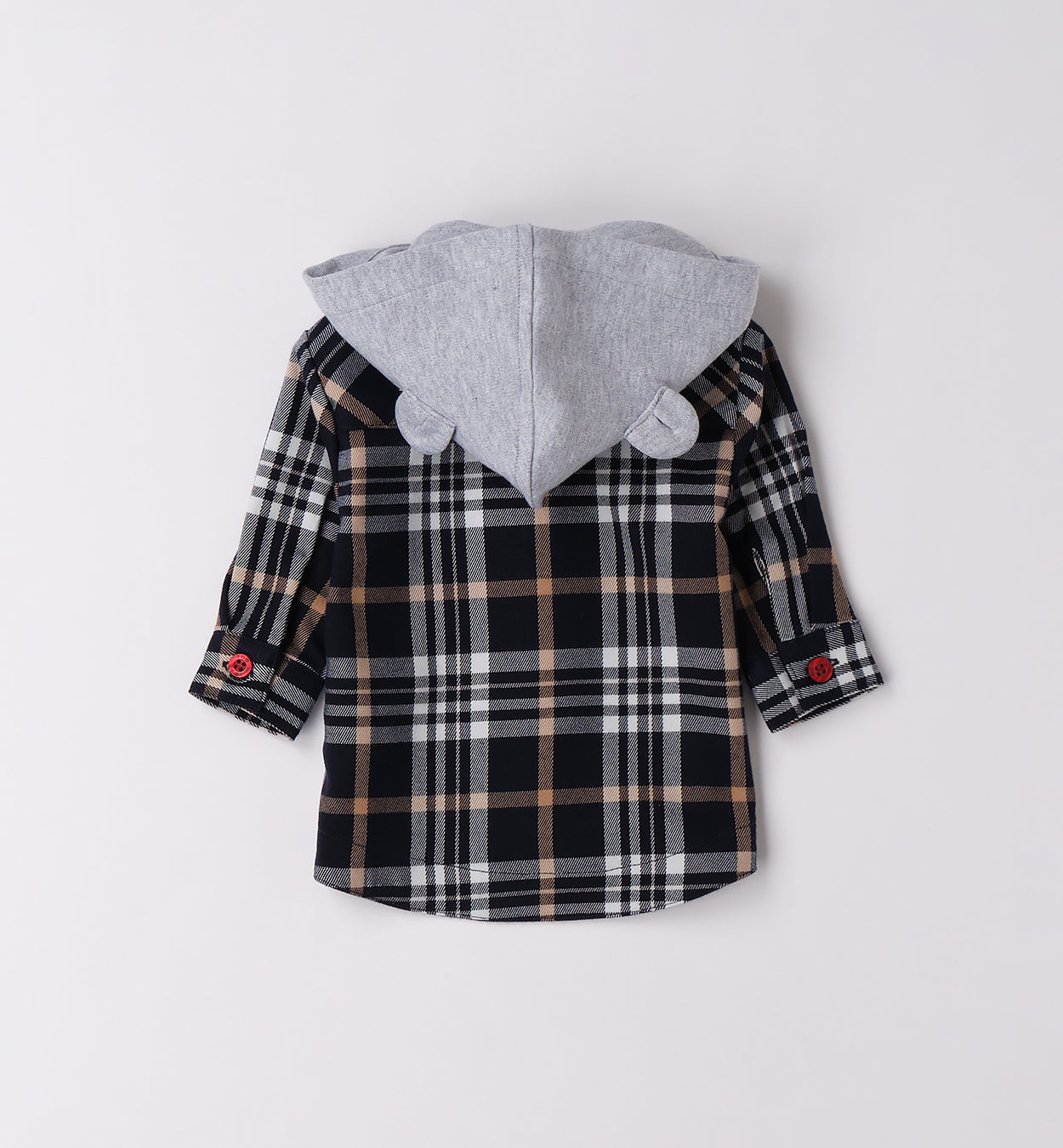 Hooded Checked Shirt