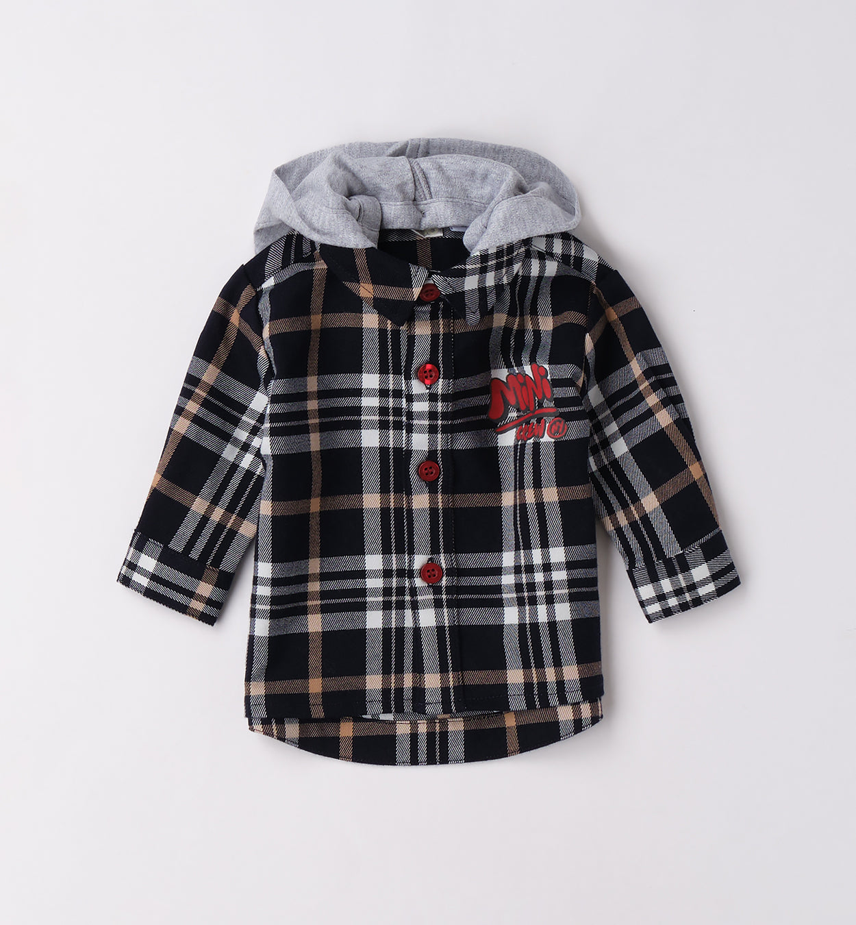 Hooded Checked Shirt