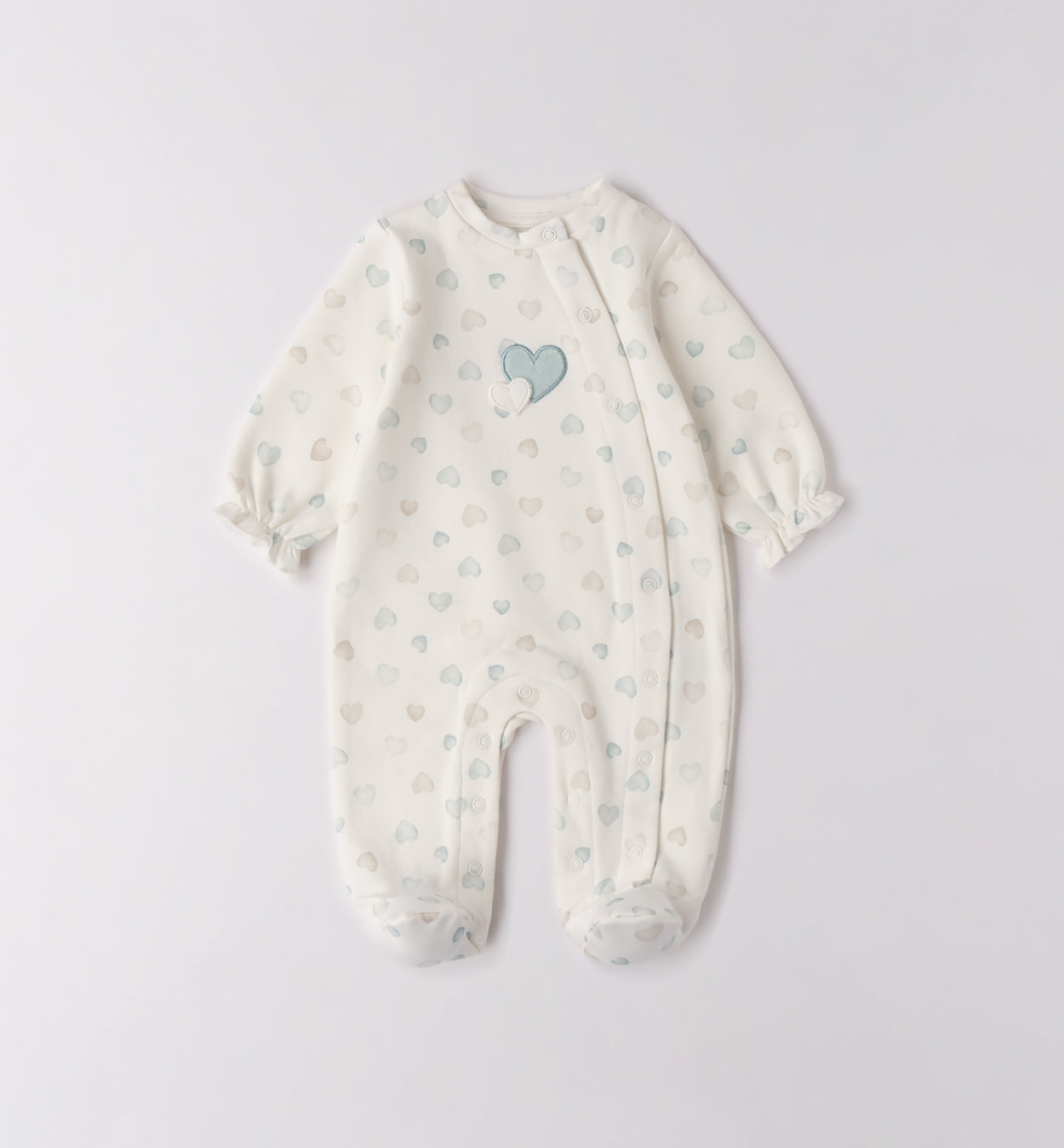 Girls Heart Babygrow F186