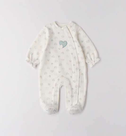 Girls Heart Babygrow F186