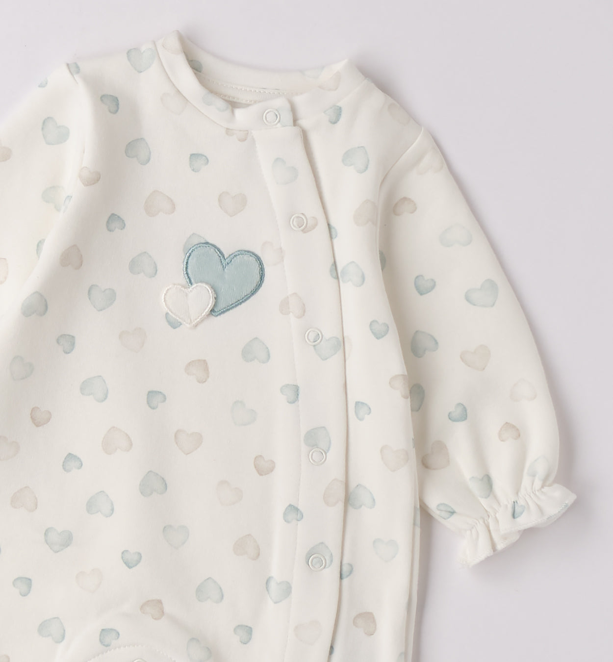 Girls Heart Babygrow F186