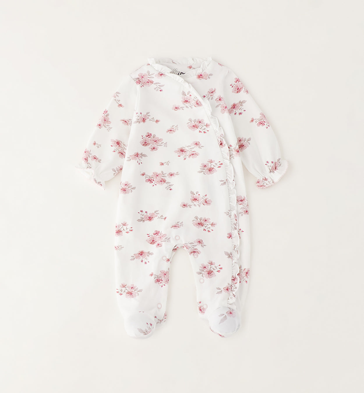 Girls Floral Babygrow