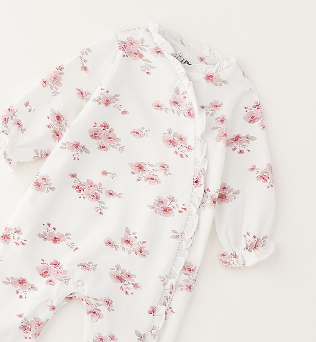 Girls Floral Babygrow