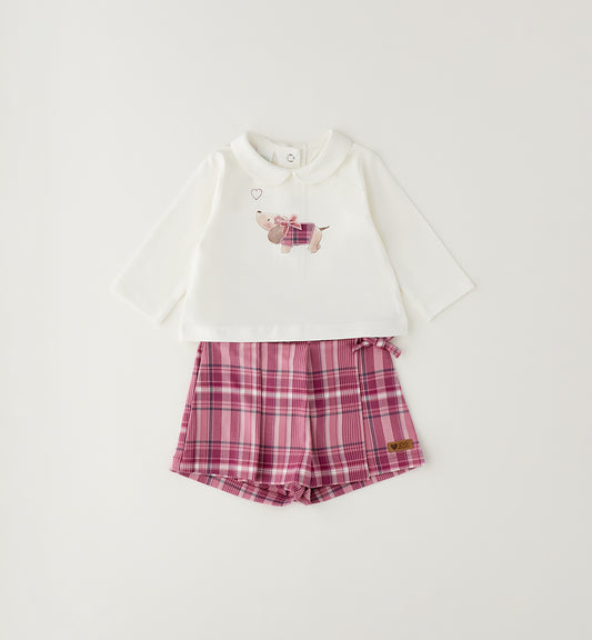 Baby Girl Top and Skort Set