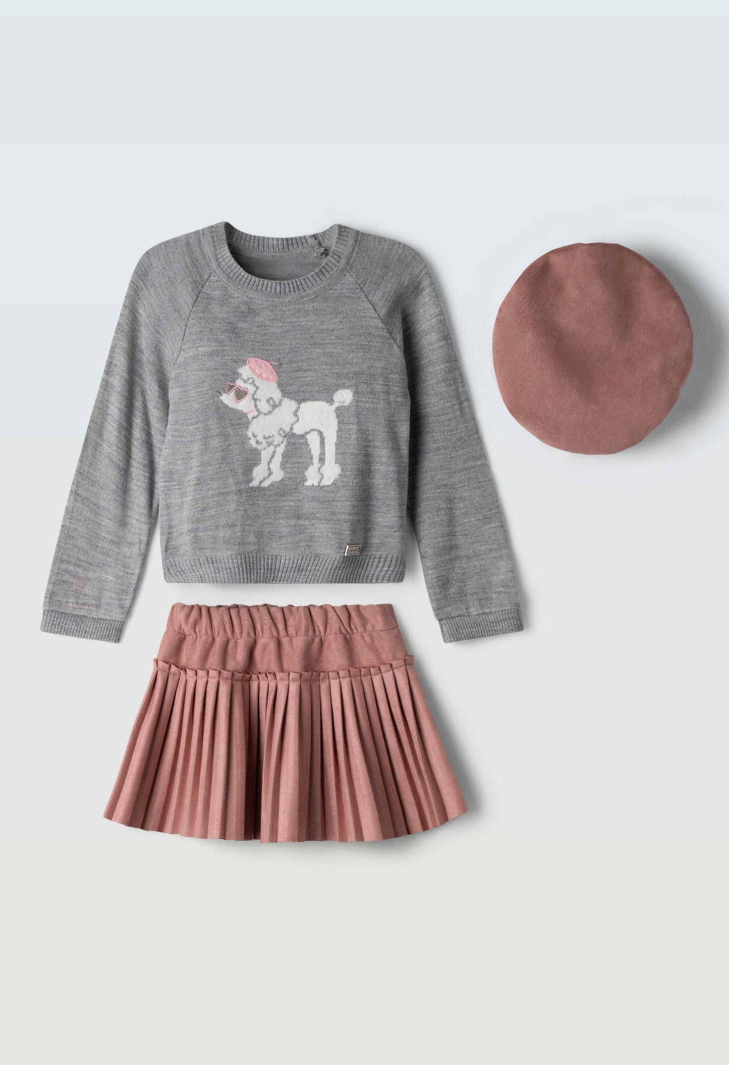 Girls 2 piece Set with Pink Bray