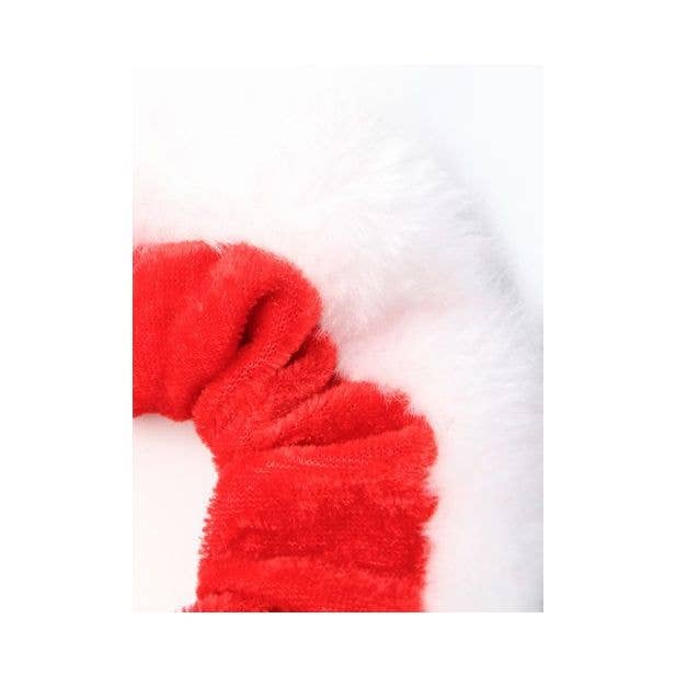 Bright Red Velvet Christmas Scrunchie