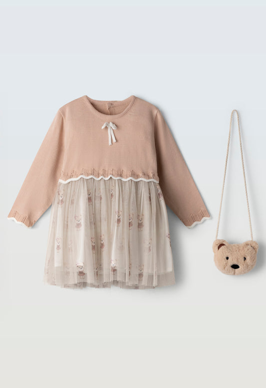 Baby Girls Dress with Handbag